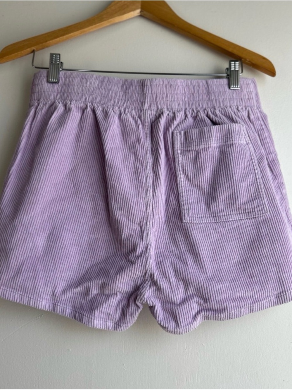 Hammies - Corduroy High-Rise Women's Shorts - Lavender :: Size 30 - Picture 2 of 3